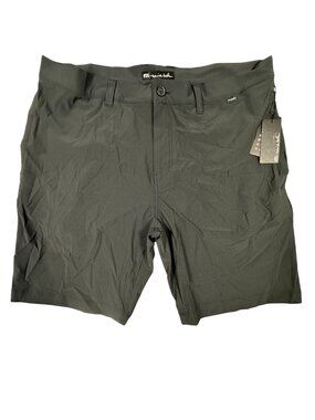 TravisMathew Mens Black 42 Carlsbad Golf Shorts 9" Performance Flex Lightweight